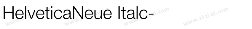 HelveticaNeue Italc字体转换